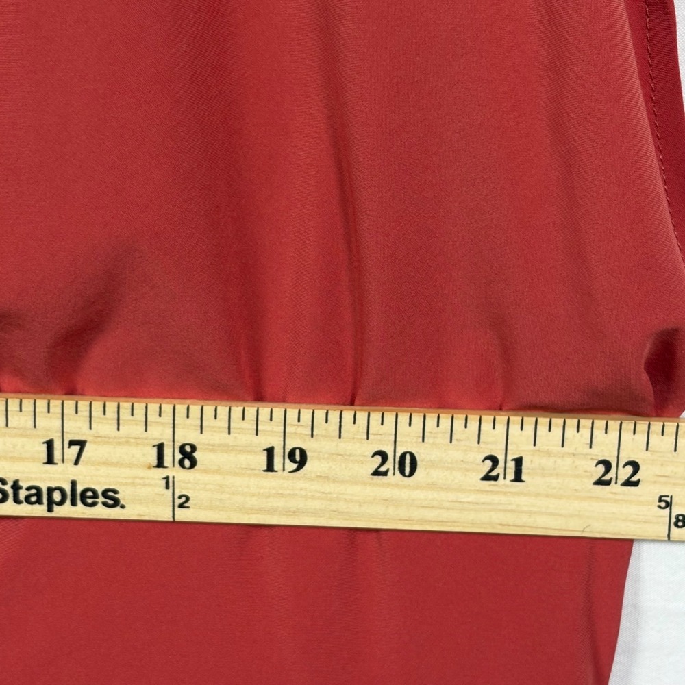 Halara Maxi Dress V-Neck Rust Pockets Back Tie Women 2X - Picture 2 of 10